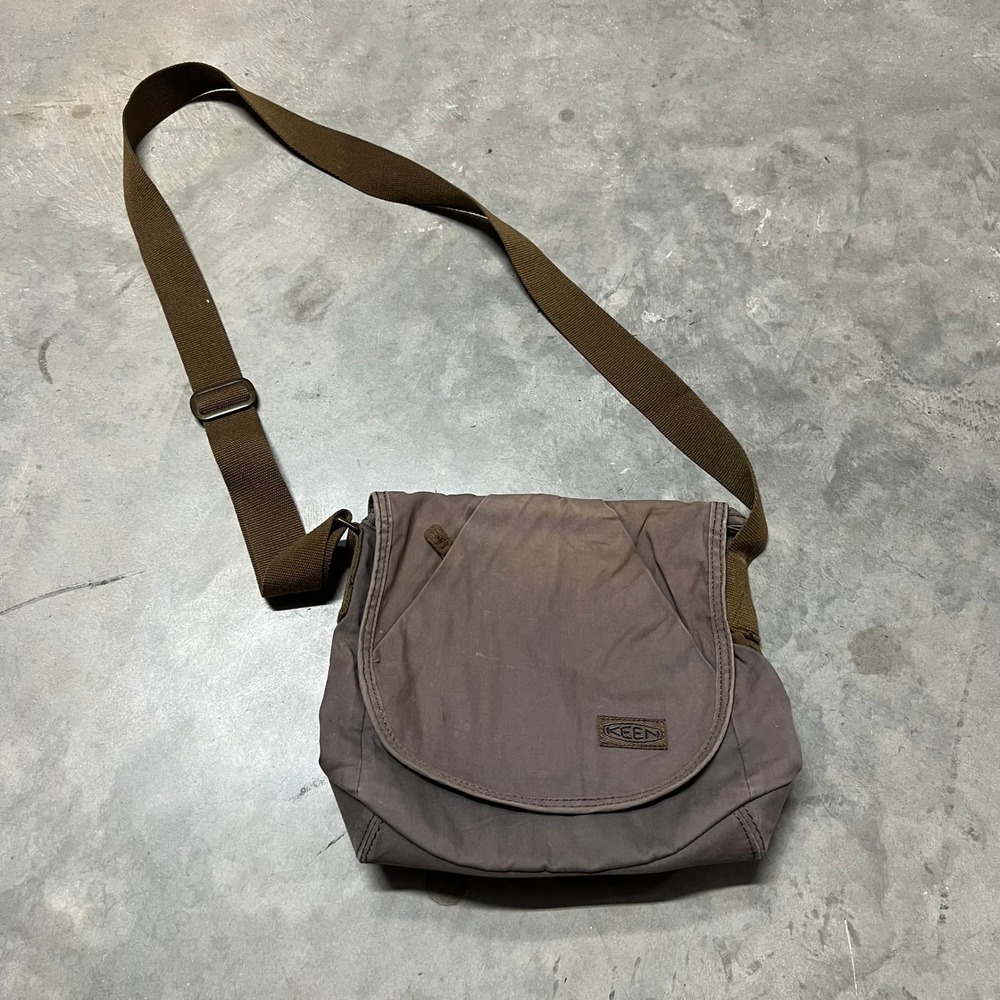 Keen Hybrid Transport Messenger Bag Brown Cotton PU Coated Crossbody 1011921